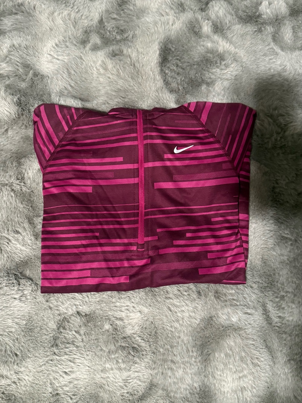 Nike Women’s Fuchsia Striped Zip-Front